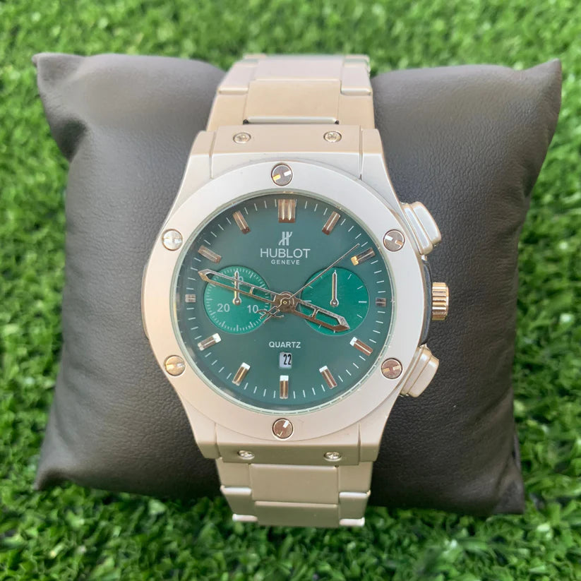 Hublot watch for men and boy best quality with metal dial priemium look water resistant