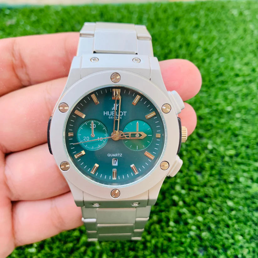 Hublot watch for men and boy best quality with metal dial priemium look water resistant