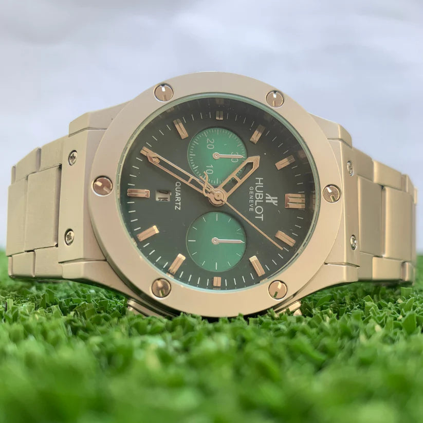 Hublot watch for men and boy best quality with metal dial priemium look water resistant